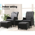 Load image into Gallery viewer, Gardeon Recliner Chairs Sun lounge Setting Outdoor Furniture Patio Garden Wicker
