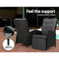 Load image into Gallery viewer, Gardeon Recliner Chairs Sun lounge Setting Outdoor Furniture Patio Wicker Sofa
