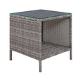 Load image into Gallery viewer, Gardeon Side Table Coffee Patio Outdoor Furniture Rattan Desk Indoor Garden Grey
