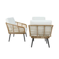 Load image into Gallery viewer, Gardeon Outdoor Furniture Sofa Set 4 Piece Rattan Lounge Set Table Chairs
