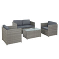 Load image into Gallery viewer, Gardeon Outdoor Furniture Sofa Set 4-Seater Wicker Lounge Setting Table Chairs
