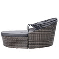 Load image into Gallery viewer, Gardeon Outdoor Lounge Setting Sofa Patio Furniture Wicker Garden Rattan Set Day Bed Grey
