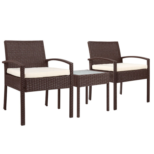 Gardeon 3-piece Outdoor Set - Brown