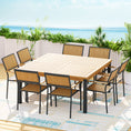 Load image into Gallery viewer, Gardeon 8-seater Outdoor Furniture Dining Chairs Table Patio 9pcs Acacia Wood
