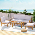 Load image into Gallery viewer, Gardeon 6pcs Outdoor Sofa Set 5-Seater Couch Lounge Setting Acacia wood
