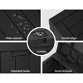 Load image into Gallery viewer, Gardeon Outdoor Storage Box 118L Container Lockable Indoor Garden Toy Tool Shed Black
