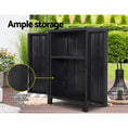 Load image into Gallery viewer, Gardeon Outdoor Storage Cabinet Cupboard Lockable Garden Sheds Adjustable Black
