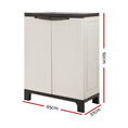 Load image into Gallery viewer, Gardeon Outdoor Storage Cabinet Cupboard Lockable Garage 92cm
