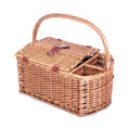 Load image into Gallery viewer, Alfresco 4 Person Picnic Basket Set Basket Outdoor Insulated Blanket Deluxe
