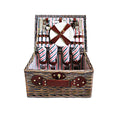 Load image into Gallery viewer, Alfresco 4 Person Picnic Basket Baskets Deluxe Outdoor Corporate Gift Blanket
