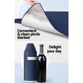 Load image into Gallery viewer, Alfresco Picnic Basket Backpack Set Cooler Bag 4 Person Outdoor Liquor Blue
