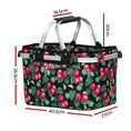 Load image into Gallery viewer, Alfresco Picnic Bag Basket Folding Large Hamper Camping Hiking Insulated
