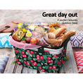 Load image into Gallery viewer, Alfresco Picnic Bag Basket Folding Large Hamper Camping Hiking Insulated
