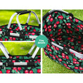 Load image into Gallery viewer, Alfresco Picnic Bag Basket Folding Large Hamper Camping Hiking Insulated
