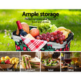 Load image into Gallery viewer, Alfresco Picnic Bag Basket Folding Large Hamper Camping Hiking Insulated
