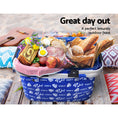 Load image into Gallery viewer, Alfresco Picnic Bag Basket FoldingHamper Camping Hiking Insulated
