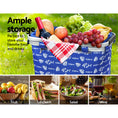 Load image into Gallery viewer, Alfresco Picnic Bag Basket FoldingHamper Camping Hiking Insulated
