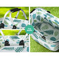 Load image into Gallery viewer, Alfresco Picnic Bag Basket Folding Hamper Camping Hiking Insulated White
