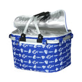 Load image into Gallery viewer, Alfresco Large Folding Picnic Bag Basket Hamper Camping Hiking Insulated Lunch Cooler
