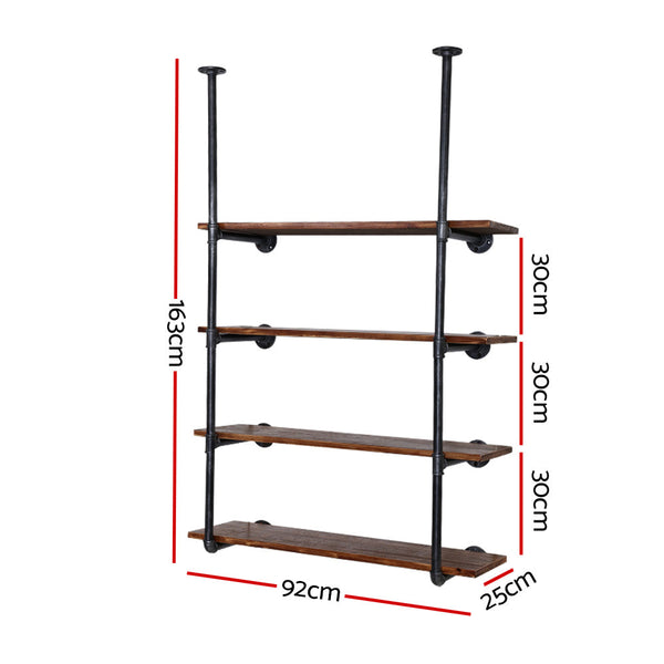 Curated visual reference: Fresh Look at Artiss Wall Display Shelves Industrial Bookshelf DIY Pipe Shelf Rustic