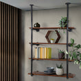 Load image into Gallery viewer, Artiss Wall Display Shelves Industrial Bookshelf DIY Pipe Shelf Rustic Brackets
