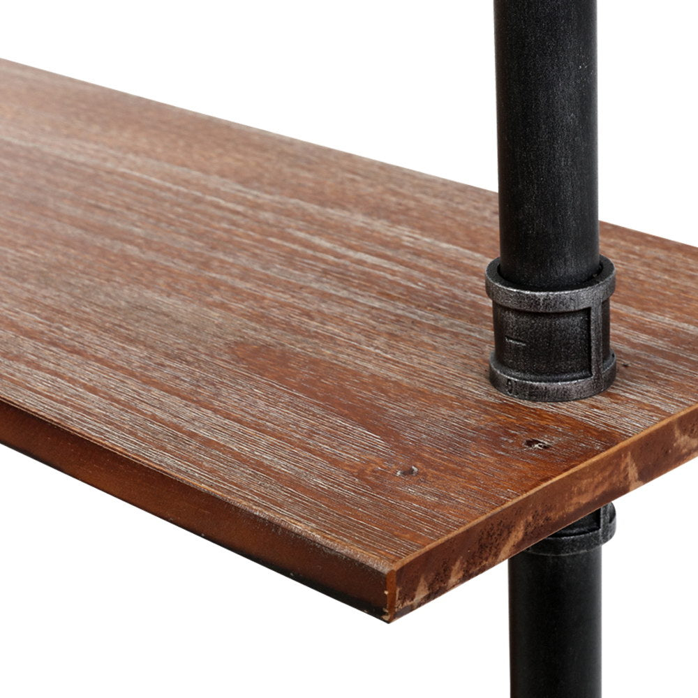 Emily Wall Shelves Display Bookshelf Rustic Vintage DIY Pipe Shelf Brackets