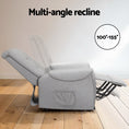Load image into Gallery viewer, Artiss Recliner Chair Lift Assist Chair Grey Leather
