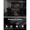 Load image into Gallery viewer, Artiss Recliner Chair Sofa Armchair Lounge Black Leather
