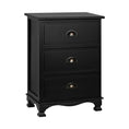 Load image into Gallery viewer, Artiss Vintage Bedside Table Chest Storage Cabinet Nightstand Black
