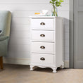 Load image into Gallery viewer, Artiss Vintage Bedside Table Chest 4 Drawers Storage Cabinet Nightstand White
