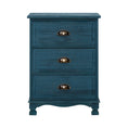 Load image into Gallery viewer, Artiss Bedside Tables Drawers Side Table Cabinet Vintage Blue Storage Nightstand
