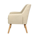 Load image into Gallery viewer, Scandinavian Armchair Upholstered Lounge Accent Chair Couch Sofa Seater Beige
