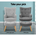 Load image into Gallery viewer, Emily Armchair and Ottoman - Grey
