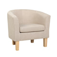 Load image into Gallery viewer, Armchair Lounge Accent Chair Upholstered Couch Sofa Bedroom Seater Beige
