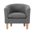 Load image into Gallery viewer, Armchair Lounge Accent Chair Upholstered Couch Sofa Bedroom Seater Grey
