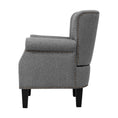 Load image into Gallery viewer, Artiss Armchair Accent Chair Retro Armchairs Lounge Accent Chair Single Sofa Linen Fabric Seat Grey
