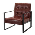 Load image into Gallery viewer, Artiss Armchair Lounge Chair Accent Chairs PU Leather Sofa Brown Metal Frame
