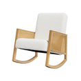 Load image into Gallery viewer, Artiss Rocking Chair Armchair Boucle Accent Chairs Sherpa Upholstered White
