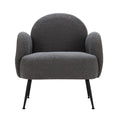 Load image into Gallery viewer, Armchair Upholstered Lounge Chair Accent Couch Sherpa Boucle Sofa Charcoal Bedroom Grey
