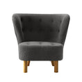 Load image into Gallery viewer, Armchair Lounge Accent Chair Upholstered Couch Sofa Bedroom Seater Charcoal
