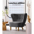 Load image into Gallery viewer, Armchair Lounge Accent Chair Upholstered Couch Sofa Bedroom Seater Charcoal

