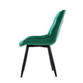 Load image into Gallery viewer, Artiss Dining Chairs Velvet Green Set of 2 Starlyn

