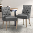 Load image into Gallery viewer, Artiss Set of 2 Dining Chair CAYES French Provincial Chairs Wooden Fabric Retro Cafe
