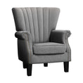 Load image into Gallery viewer, Artiss Upholstered Fabric Armchair Accent Tub Chairs Modern seat Sofa Lounge Grey
