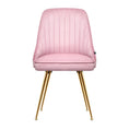 Load image into Gallery viewer, Artiss Set of 2 Dining Chairs Retro Chair Cafe Kitchen Modern Iron Legs Velvet Pink
