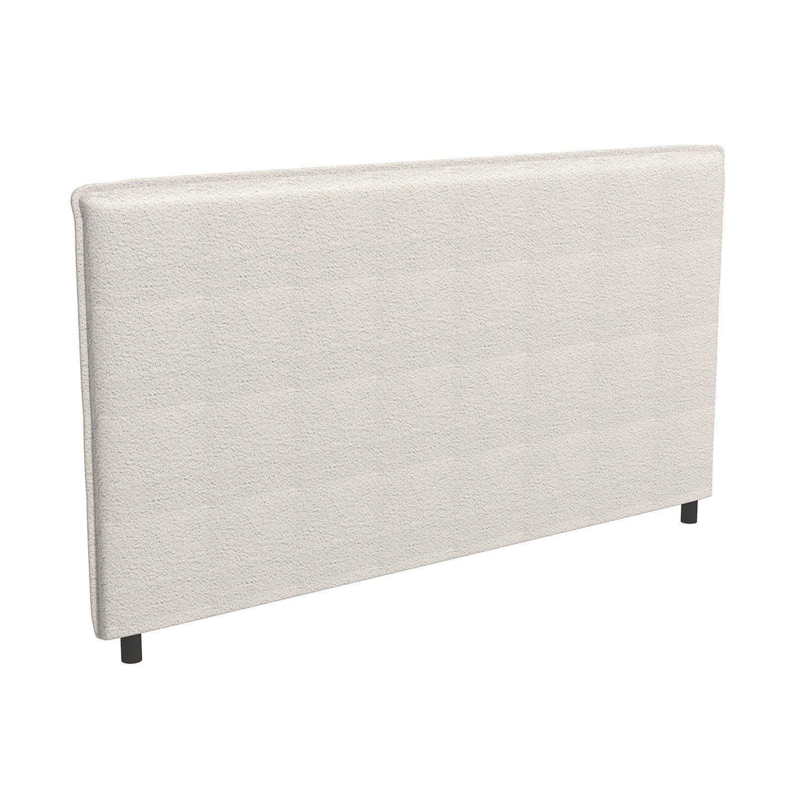 Claire Decor  Boucle Bedhead Headboard Upholstered Luxury Cushioned White - King - White