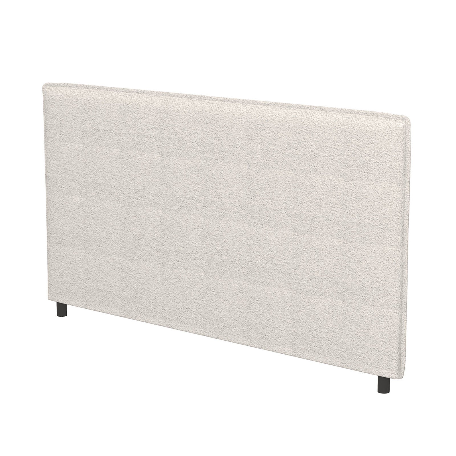 Claire Decor  Boucle Bedhead Headboard Upholstered Luxury Cushioned White - King - White