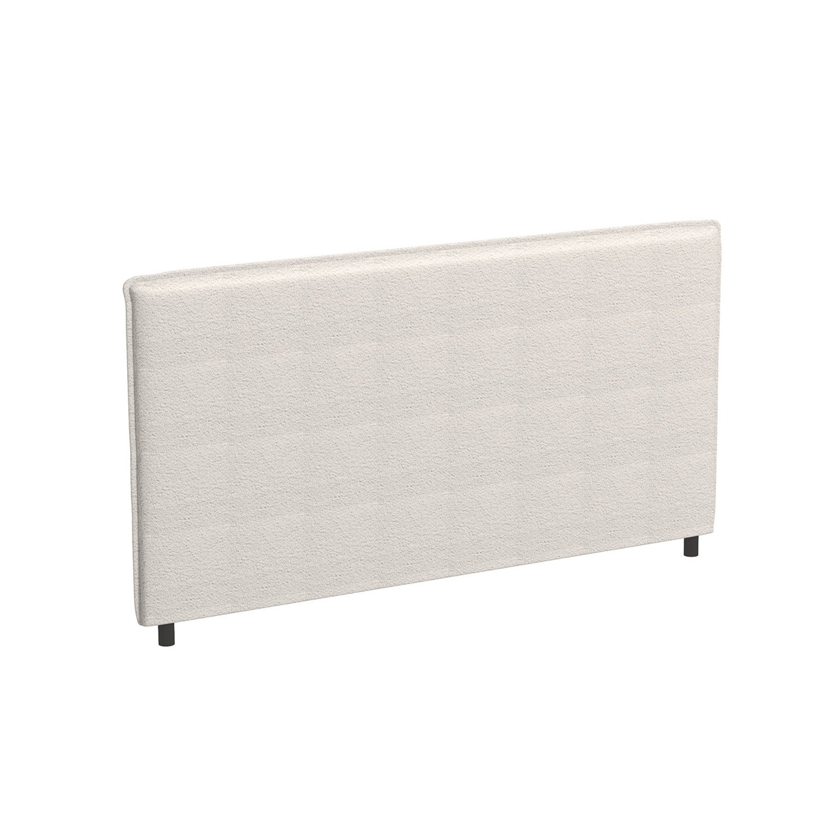 Claire Decor  Boucle Bedhead Headboard Upholstered Luxury Cushioned White - King - White