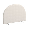 Load image into Gallery viewer, Milano Decor Ariana Curved Boucle Bedhead Headboard Upholstered Cushioned White - King - White
