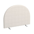 Load image into Gallery viewer, Claire Decor  Curved Boucle Bedhead Headboard Upholstered Cushioned White - King - White
